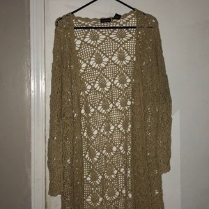 George Tan Crochet Cardigan